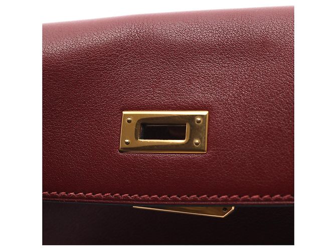 Hermès Hermes Kelly Ado PM Leder Rucksack Rot - Ansicht 7