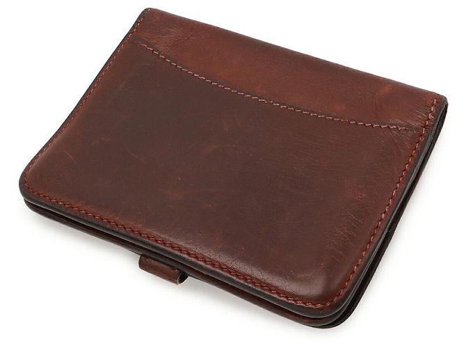 Monedero compacto Dogon de Hermès Castaño - vista 2
