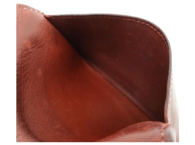 Monedero compacto Dogon de Hermès Castaño - vista 8