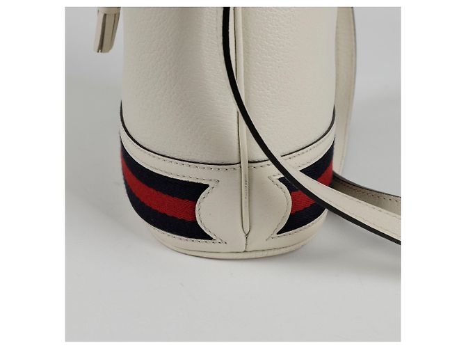 Gucci Borsa a secchiello Ophidia piccola con tracolla Bianco - vista 4