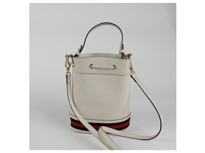 Gucci Borsa a secchiello Ophidia piccola con tracolla Bianco - vista 5