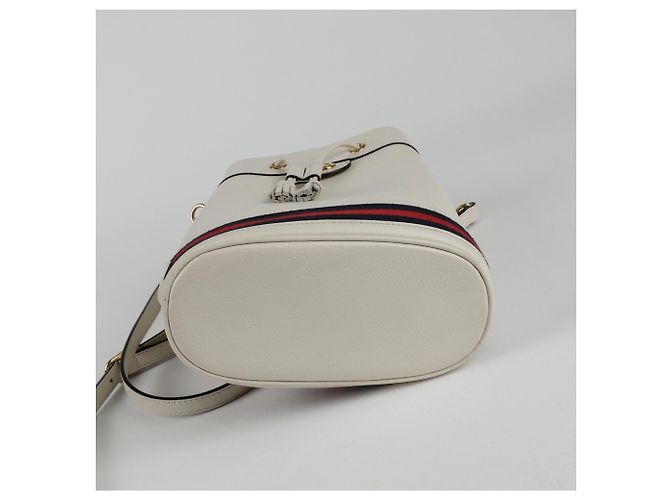 Gucci Borsa a secchiello Ophidia piccola con tracolla Bianco - vista 7