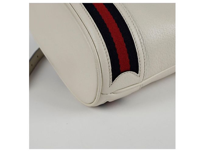 Gucci Borsa a secchiello Ophidia piccola con tracolla Bianco - vista 9