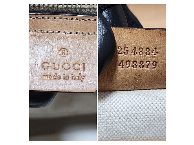 Gucci Bamboo Medium Handtasche braun/schwarz/weiß - Ansicht 3