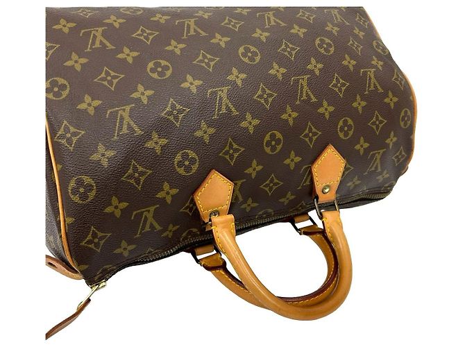 Louis Vuitton Speedy Monogram Lederhandtasche Braun - Ansicht 5