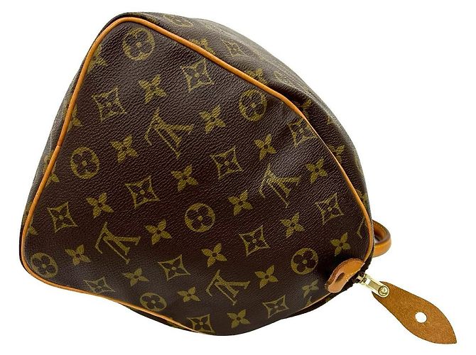 Louis Vuitton Speedy Monogram Lederhandtasche Braun - Ansicht 7