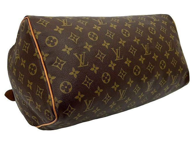 Louis Vuitton Speedy Monogram Lederhandtasche Braun - Ansicht 8