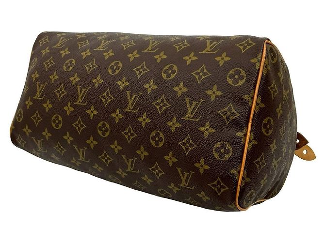 Louis Vuitton Speedy Monogram Lederhandtasche Braun - Ansicht 9