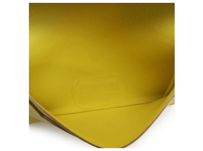 Tarjetero Hermès Béarn en cabra Amarillo - vista 7