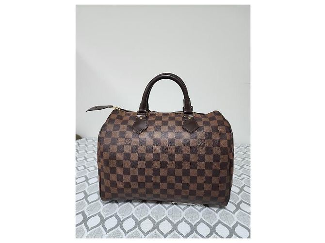 LOUIS VUITTON SPEEDY 30 Damier Ebène Marrone - vista 2