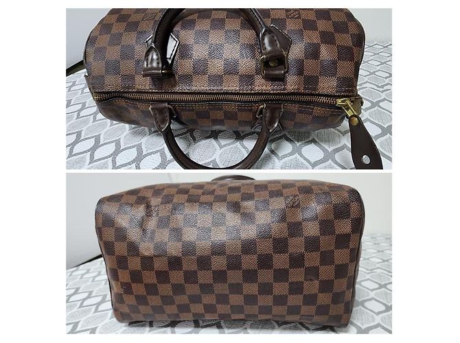 LOUIS VUITTON SPEEDY 30 Damier Ebène Marrone - vista 6