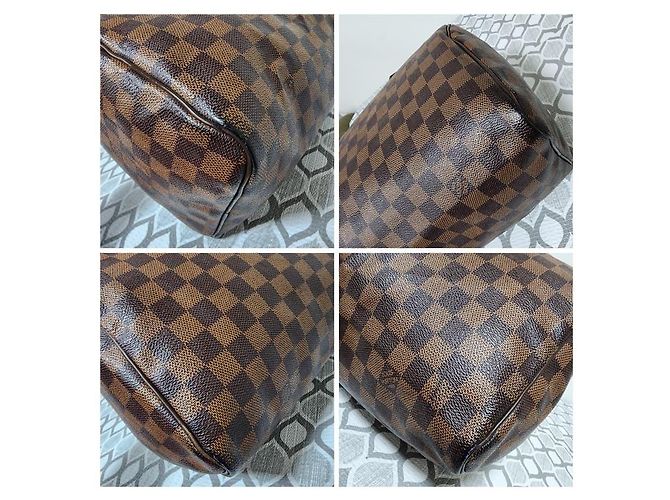 LOUIS VUITTON SPEEDY 30 Damier Ebène Marrone - vista 9