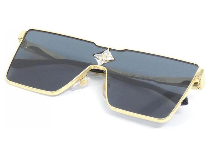 Occhiali da sole in metallo Cyclone Louis Vuitton Nero - vista 2