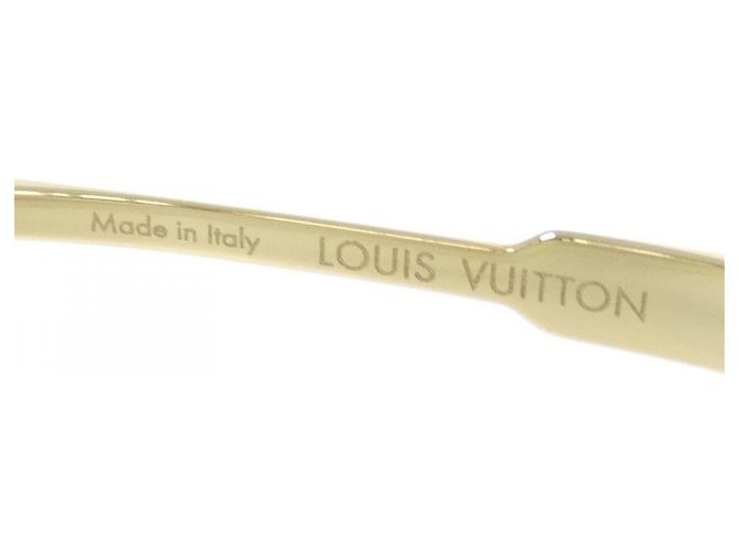 Occhiali da sole in metallo Cyclone Louis Vuitton Nero - vista 6