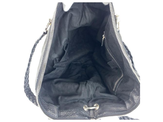Gucci Bamboo Leather Tote Bag Black - view 8