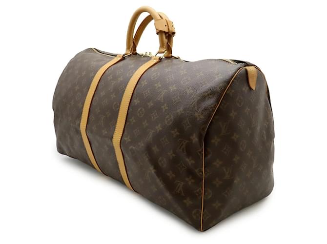 Borsa da viaggio Louis Vuitton Monogram Keepall 55 Marrone - vista 2