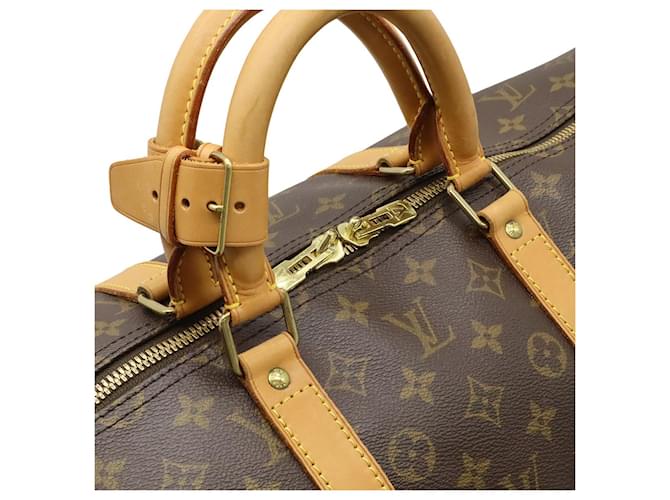 Borsa da viaggio Louis Vuitton Monogram Keepall 55 Marrone - vista 5
