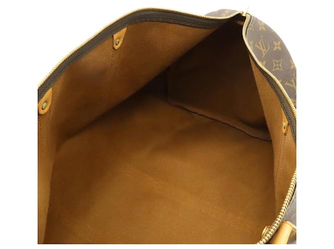 Borsa da viaggio Louis Vuitton Monogram Keepall 55 Marrone - vista 6