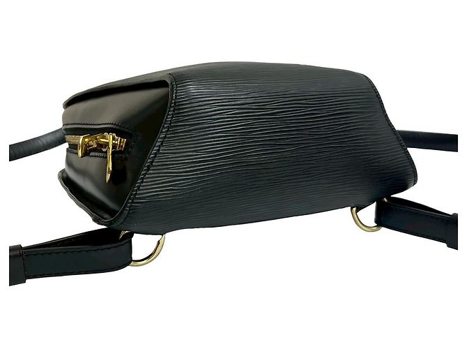Louis Vuitton Mabillon Epi Leather Backpack Black - view 8