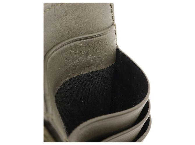 Tarjetero de cuero Anagram Loewe Gris - vista 8