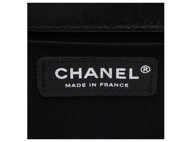 Borsa Boy Old Medium in Pelle di Agnello Chanel Nero - vista 8