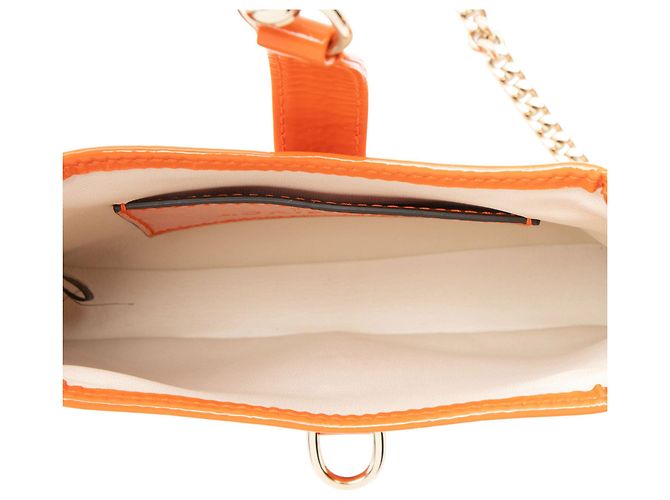 Borsa a spalla mini Jackie Notte in pelle verniciata Gucci Arancione - vista 7