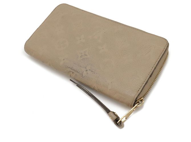 Portafoglio Zippy Monogram Empreinte Louis Vuitton Marrone Beige - vista 2