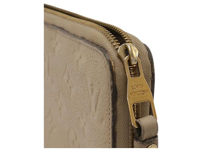 Portafoglio Zippy Monogram Empreinte Louis Vuitton Marrone Beige - vista 4