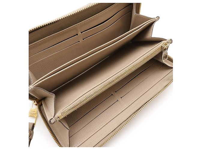 Portafoglio Zippy Monogram Empreinte Louis Vuitton Marrone Beige - vista 5