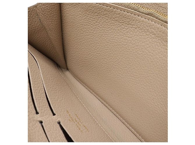 Portafoglio Zippy Monogram Empreinte Louis Vuitton Marrone Beige - vista 9