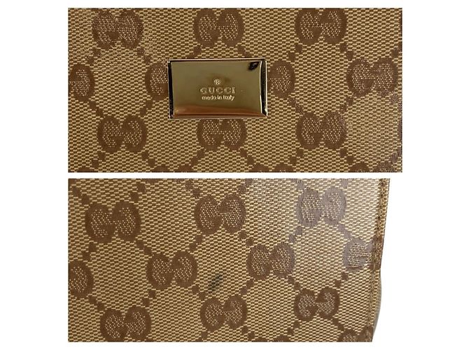 Malette en PVC cristal GG de Gucci Marron Beige - vue 5