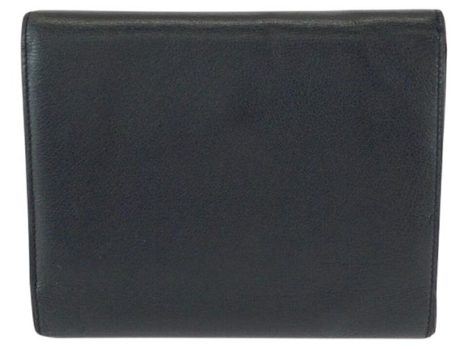 Portafoglio compatto in pelle nera Cartier Nero - vista 2