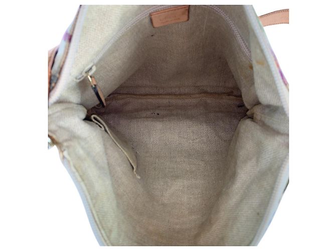 Borsa a Spalla in Tela e Pelle Gucci Flora Multicolore - vista 8