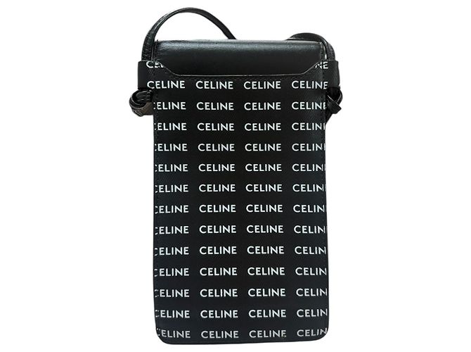 Céline Borsa a Spalla in Pelle Celine Nero - vista 2
