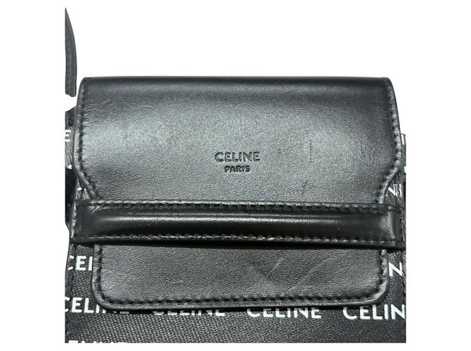 Céline Borsa a Spalla in Pelle Celine Nero - vista 7