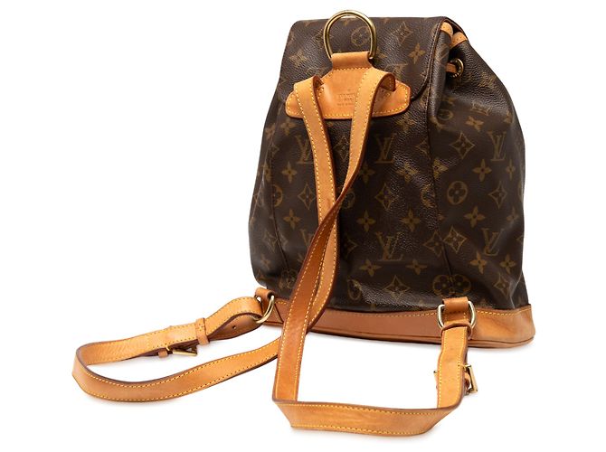 Louis Vuitton Monogram Montsouris Mm Marrone - vista 2