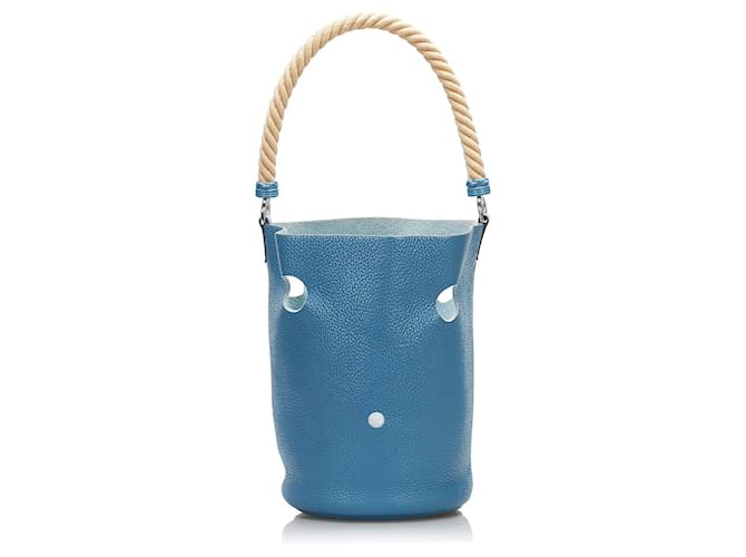 Mangeoire Eimer Clemence Hermès Pm Blau - Ansicht 3
