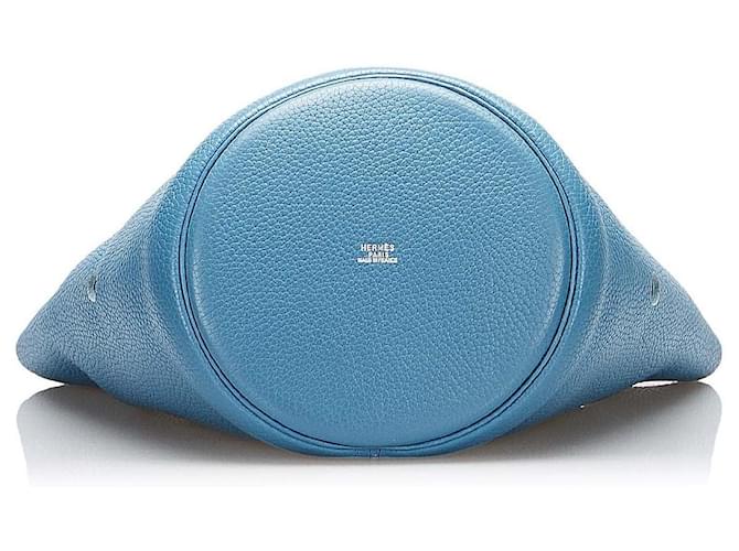 Mangeoire Eimer Clemence Hermès Pm Blau - Ansicht 4