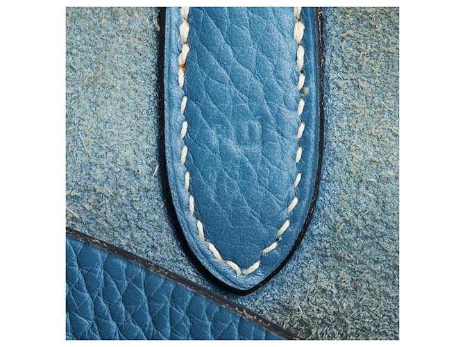 Mangeoire Eimer Clemence Hermès Pm Blau - Ansicht 7