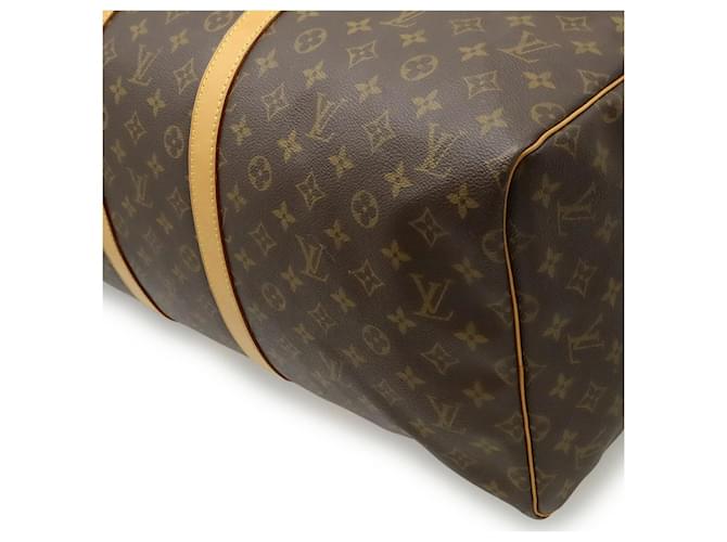 Borsa da viaggio Boston Keepall Monogram Louis Vuitton Marrone - vista 3