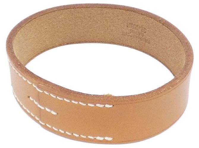 Bracciale in Vachette POUR TOUR Hermès Marrone Beige - vista 2