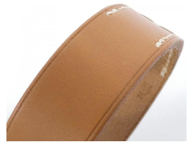 Bracciale in Vachette POUR TOUR Hermès Marrone Beige - vista 4