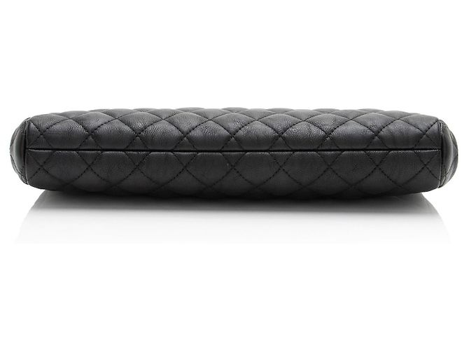 Gabrielle Clutch CC in pelle di vitello invecchiata Chanel Nero - vista 4