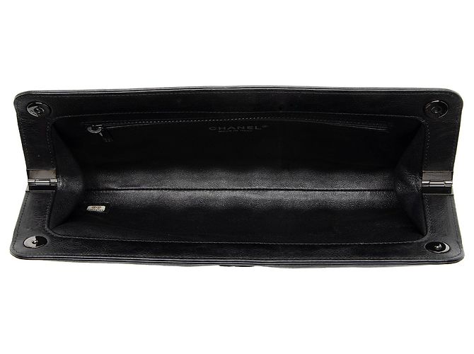 Gabrielle Clutch CC in pelle di vitello invecchiata Chanel Nero - vista 6