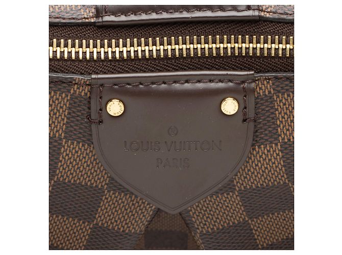 Louis Vuitton Damier Ebene Siena GM Handtasche Braun - Ansicht 9