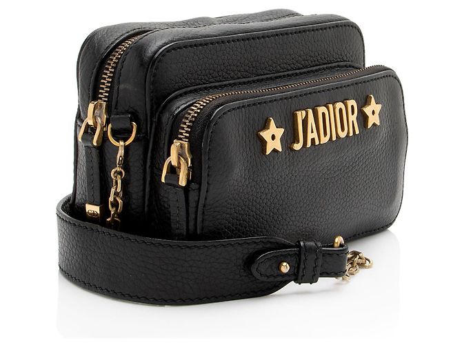 Borsa a tracolla J'Adior in pelle di vitello Dior Nero - vista 2