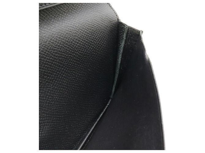 Hermès Béarn Soufflet Long Wallet Leather Wallet Black - view 6