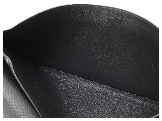 Hermès Béarn Soufflet Long Wallet Leather Wallet Black - view 7