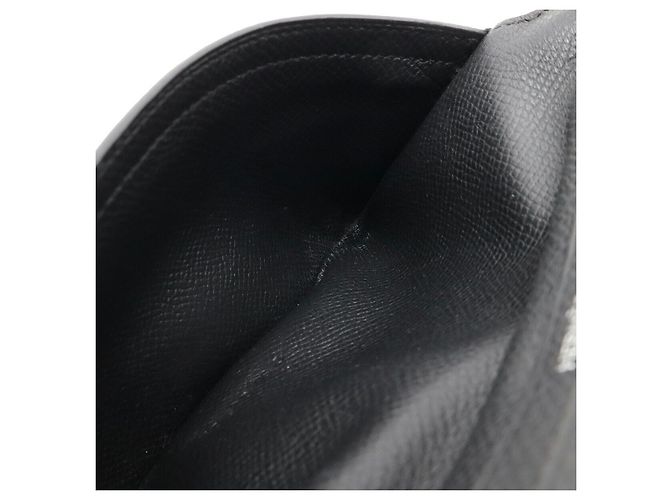 Hermès Béarn Soufflet Long Wallet Leather Wallet Black - view 8