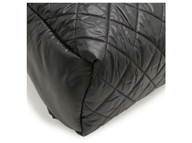 Chanel Coco Cocoon Nylon-Leder-Rucksack Schwarz - Ansicht 3